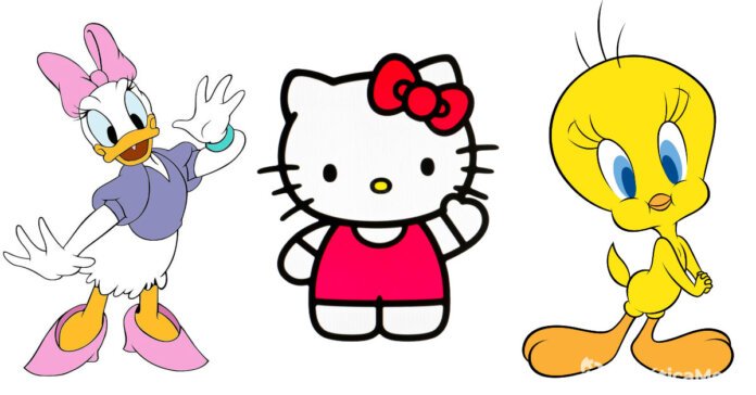 Daisy-piolin-hello-kitty 10 personajes animados que aman las mujeres