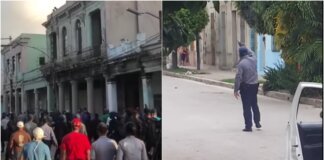 Policías cubanos dispararon durante manifestación