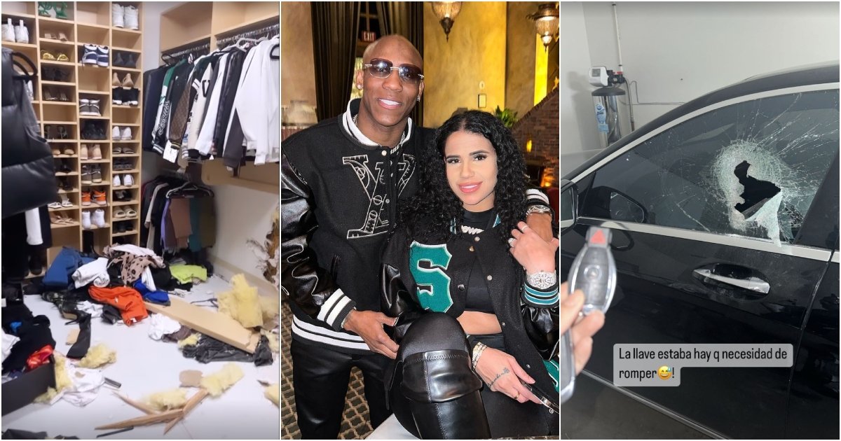 Pareja de Yordenis Ugás muestra cómo quedó la casa tras el robo