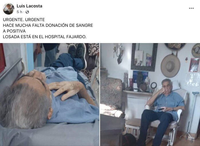 El actor cubano Jorge Losada ya se encuentra en su casa 8