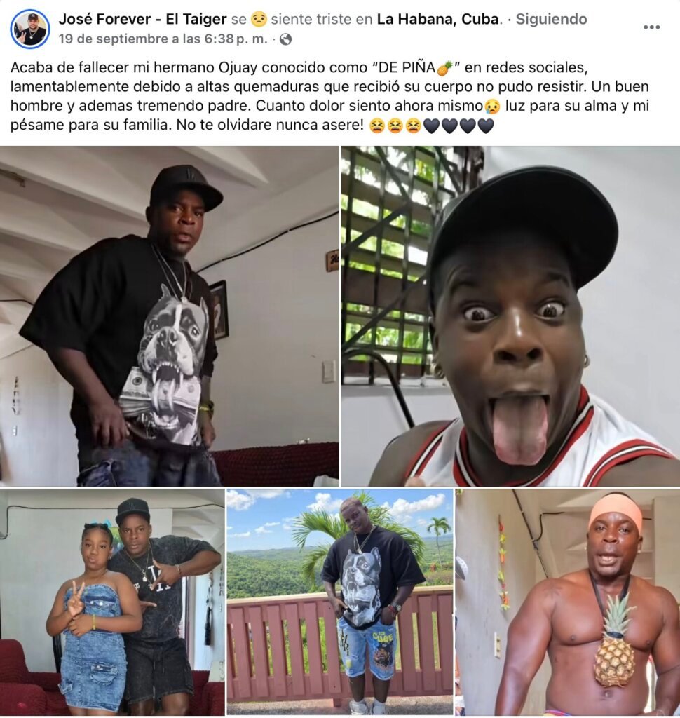 Fallece el influencer cubano conocido como Ojuay La Bestia "de Piña" 72