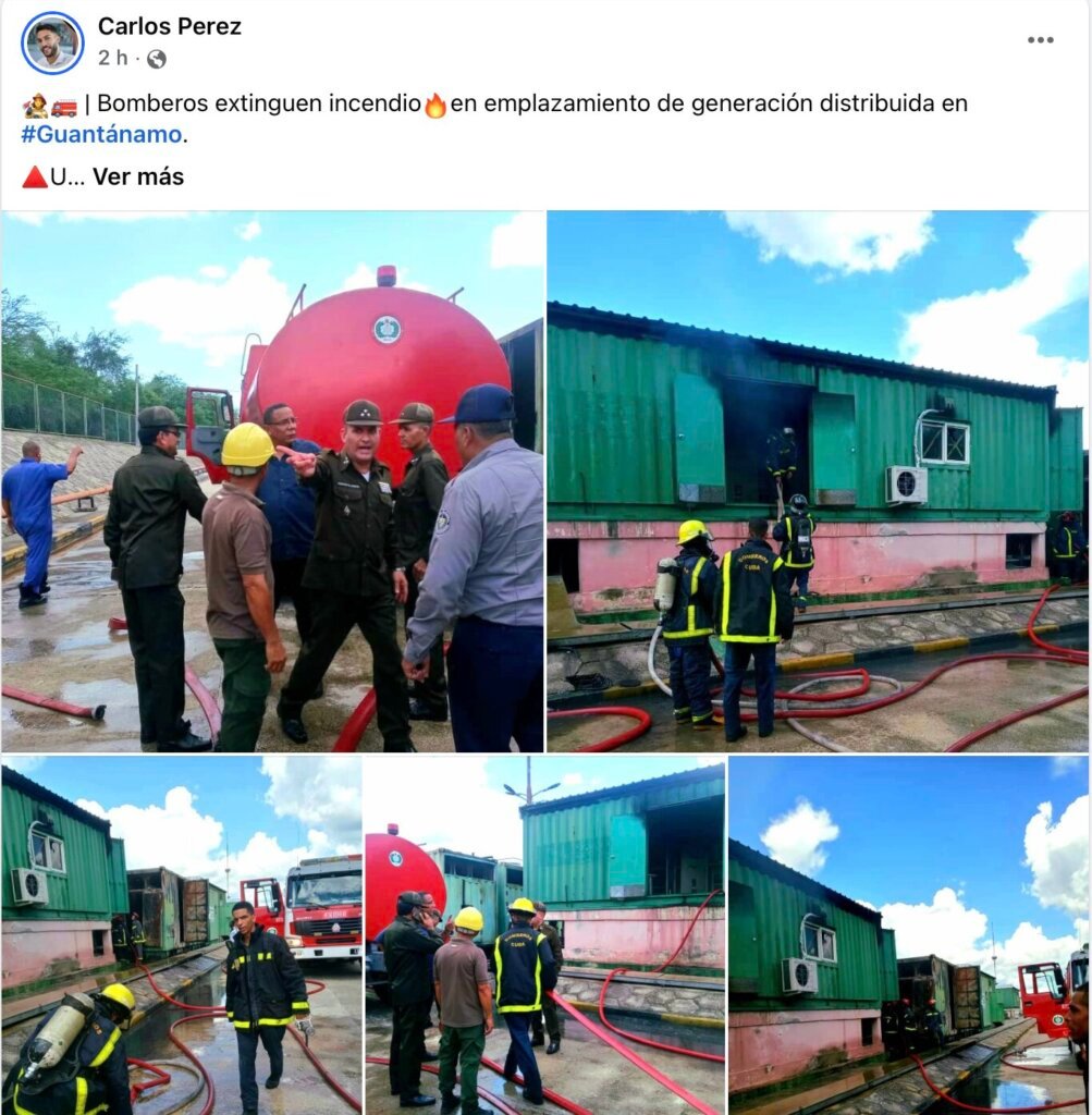 Sofocado incendio en emplazamiento de generación distribuida en Guantánamo 51