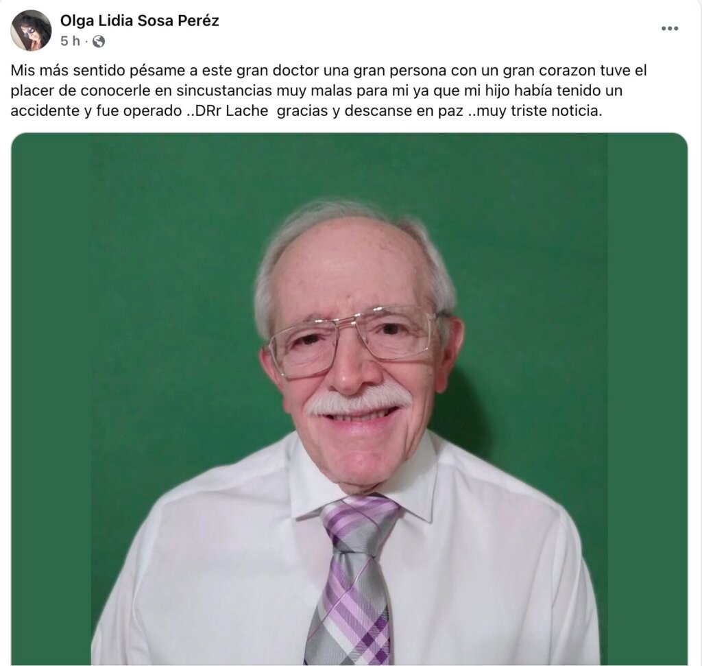 Fallece el reconocido neurólogo cubano Néstor M. Pérez Lache 48