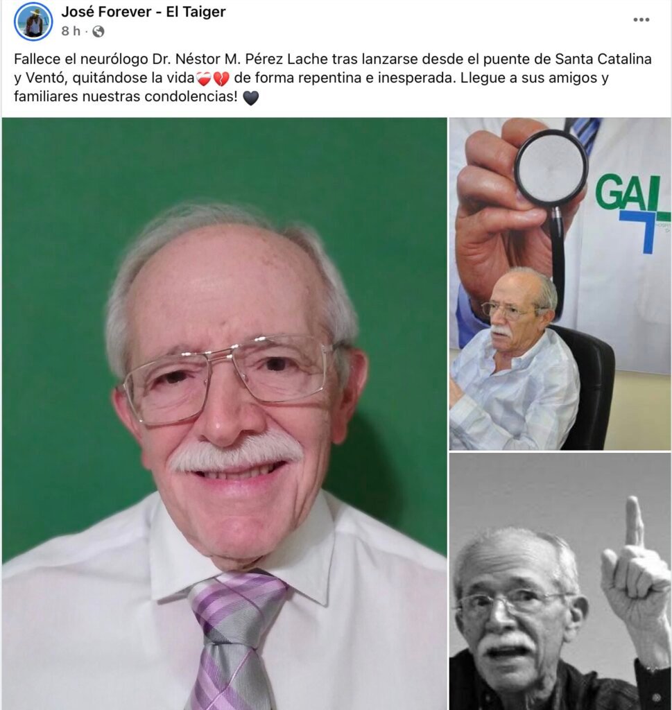 Fallece el reconocido neurólogo cubano Néstor M. Pérez Lache 47