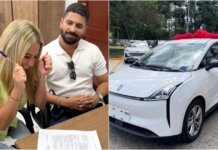Actor Alejandro Cuervo regala auto eléctrico a su esposa en Cuba
