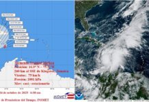 Tormenta tropical Melissa se fortalece y podría golpear el oriente de Cuba