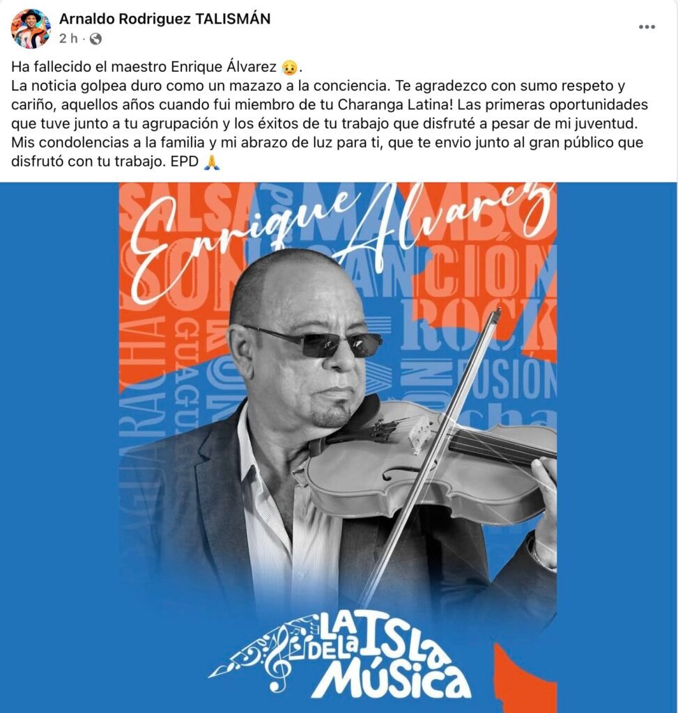 Fallece el maestro Enrique Álvarez, creador de la Charanga Latina 13 Fallece el maestro Enrique Álvarez, creador de la Charanga Latina 13