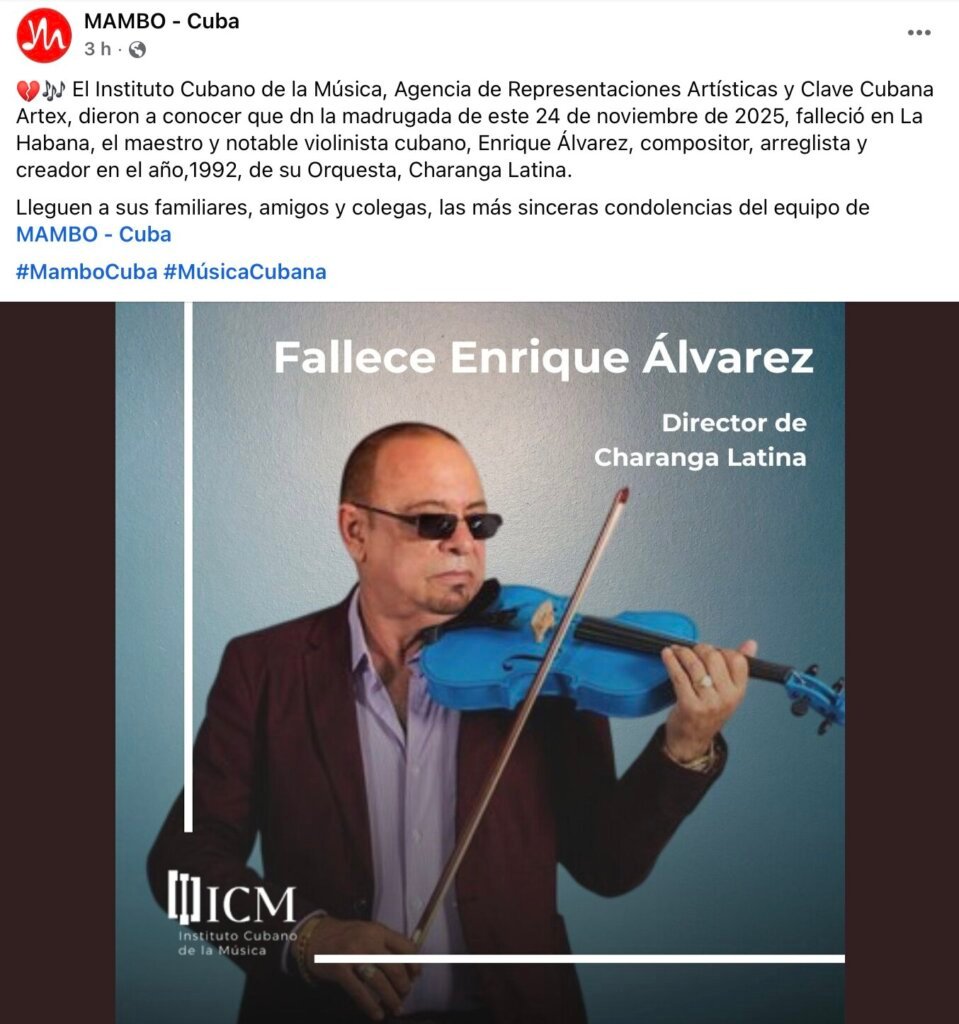 Fallece el maestro Enrique Álvarez, creador de la Charanga Latina 14 Fallece el maestro Enrique Álvarez, creador de la Charanga Latina 14