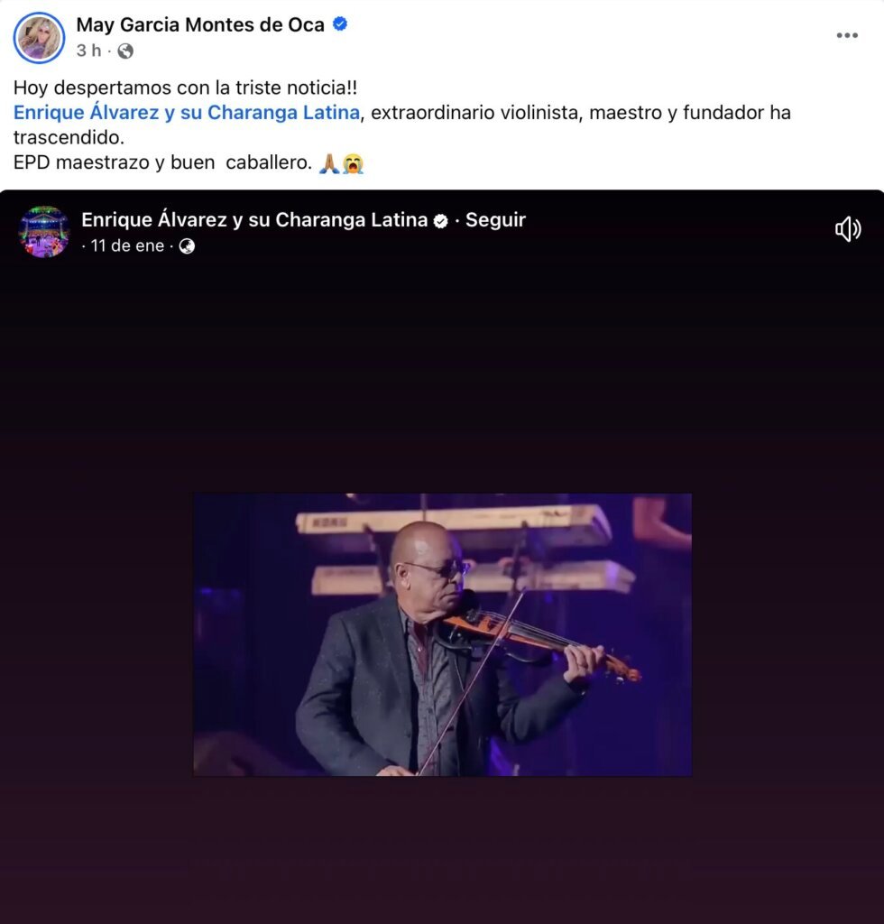 Fallece el maestro Enrique Álvarez, creador de la Charanga Latina 17 Fallece el maestro Enrique Álvarez, creador de la Charanga Latina 17