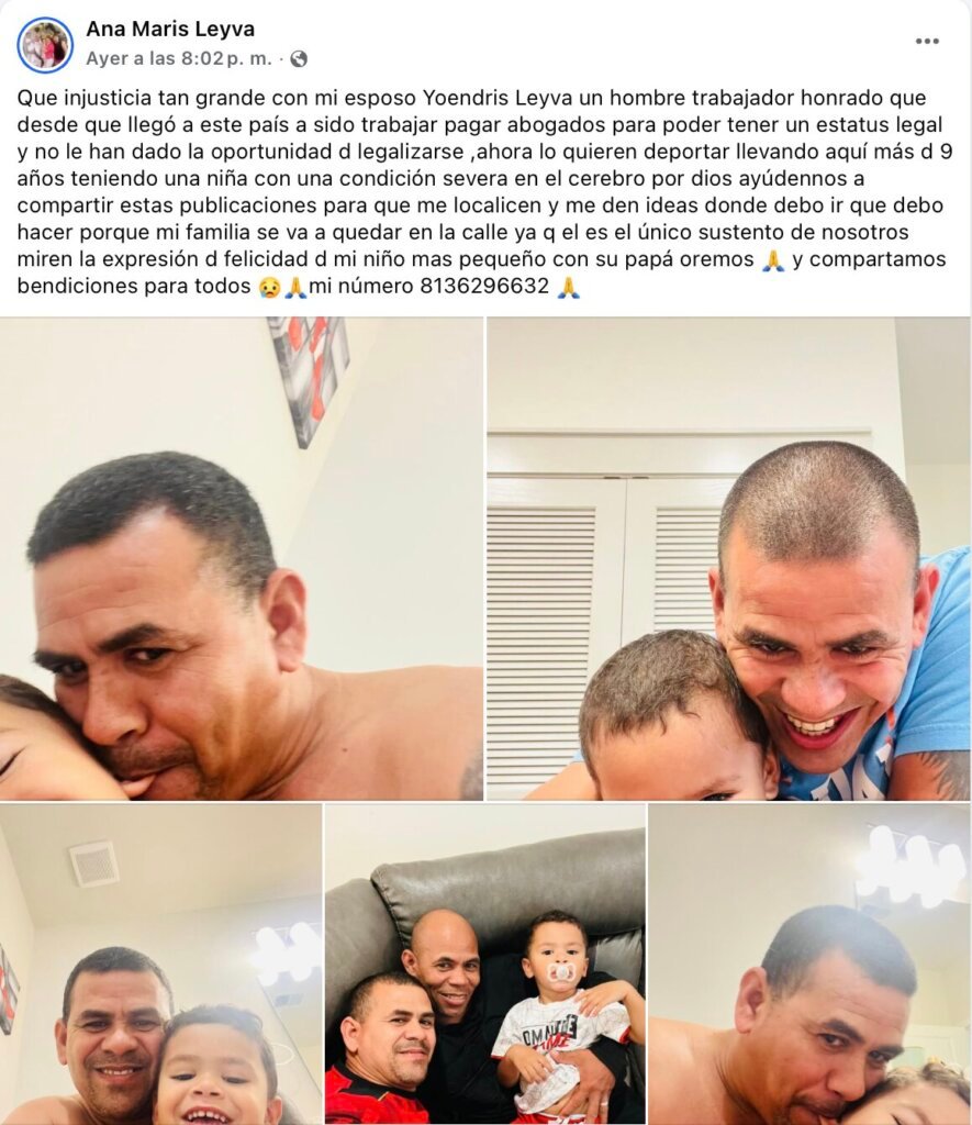 Piden ayuda para que padre cubano detenido por ICE no sea deportado: Su hija está enferma 5 Piden ayuda para que padre cubano detenido por ICE no sea deportado: Su hija está enferma 5