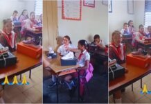 EMOTIVO: Madre cubana regala zapatos a niños y maestros de la escuela de su hija