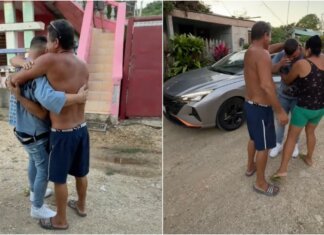 Emotivo reencuentro: Joven cubano viaja a la isla y sorprende a sus padres